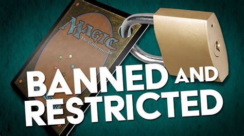 mtg leaked bans|MTG Banned and Restricted List and Announcements。